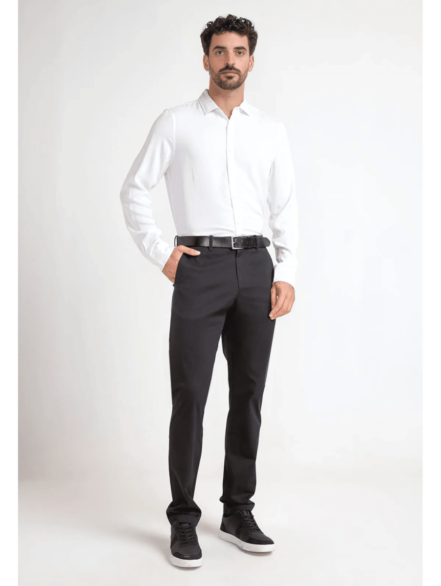 CAMISA ECOVERO HOMBRE BLANCA V6005N0014