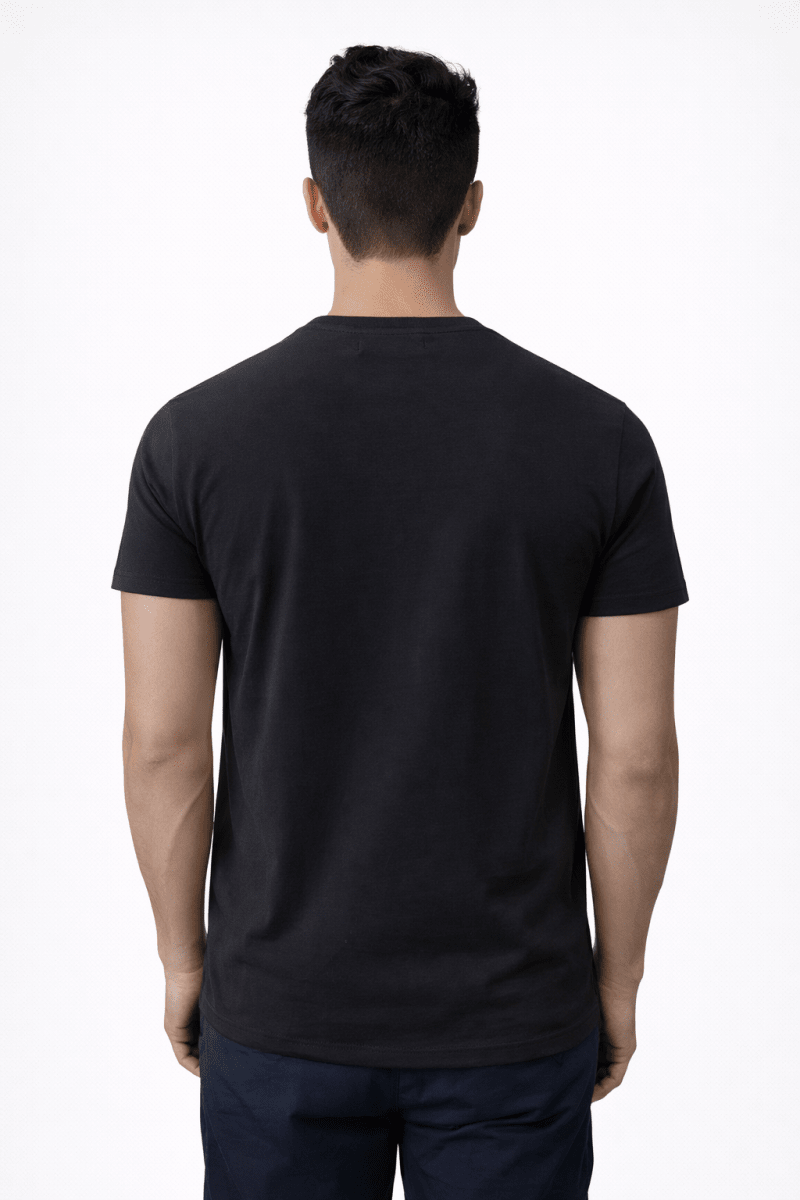 POLERA MANGA CORTA BASICA OPOSTO NEGRO LI000N0092