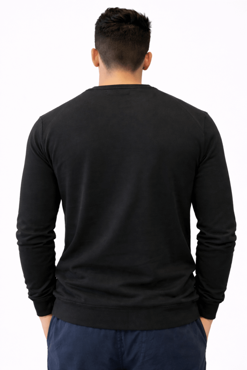 POLERON BÁSICO CREWNECK OPOSTO NEGRO LI000N0092
