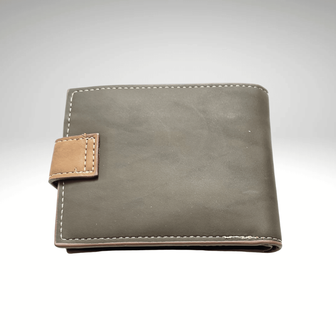 BILLETERA PU CON BROCHE PARA HOMBRE CAFE OSCURO AC200N0394