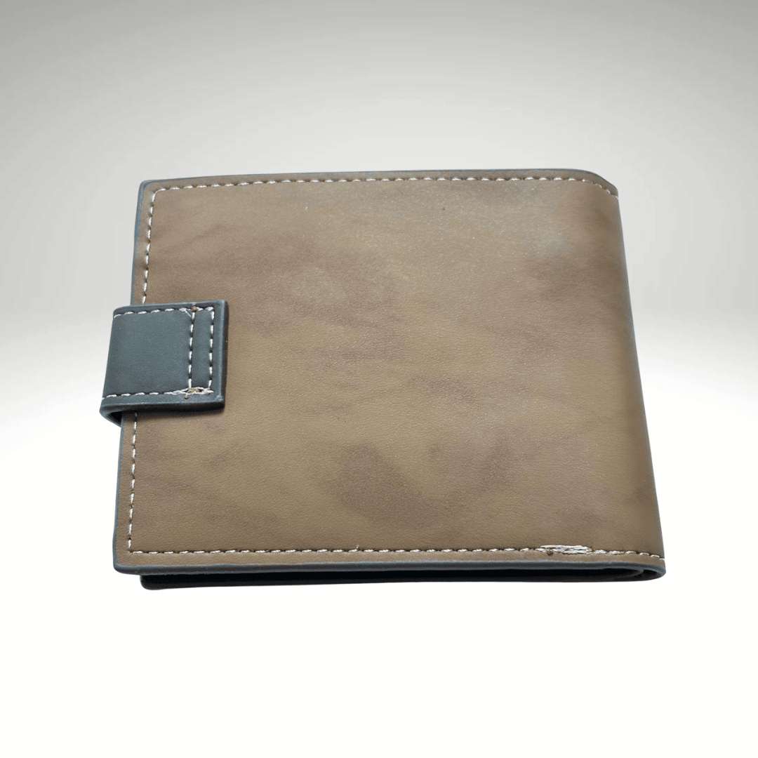 BILLETERA PU CON BROCHE PARA HOMBRE BEIGE AC200N0334