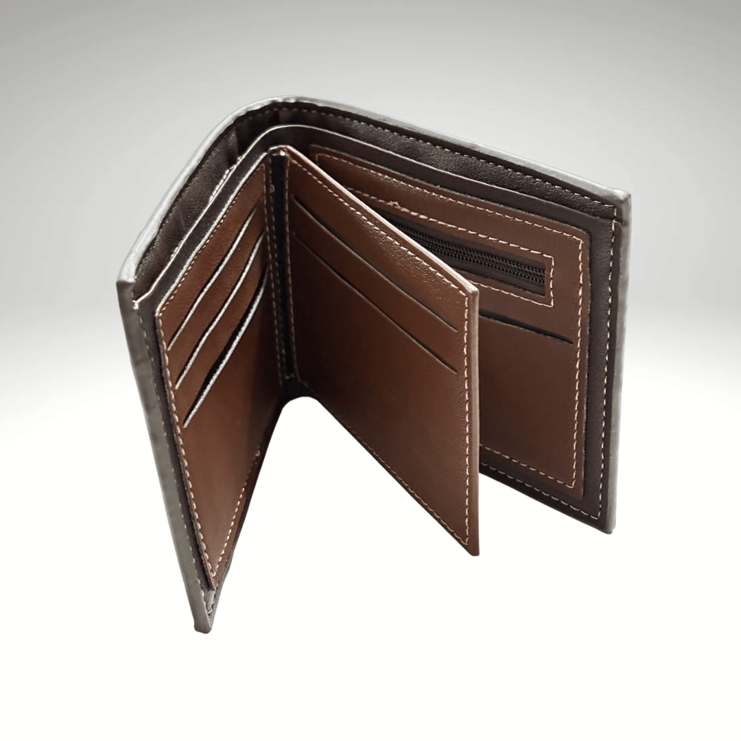 BILLETERA PU FRANJA PARA HOMBRE NEGRA AC202N0092