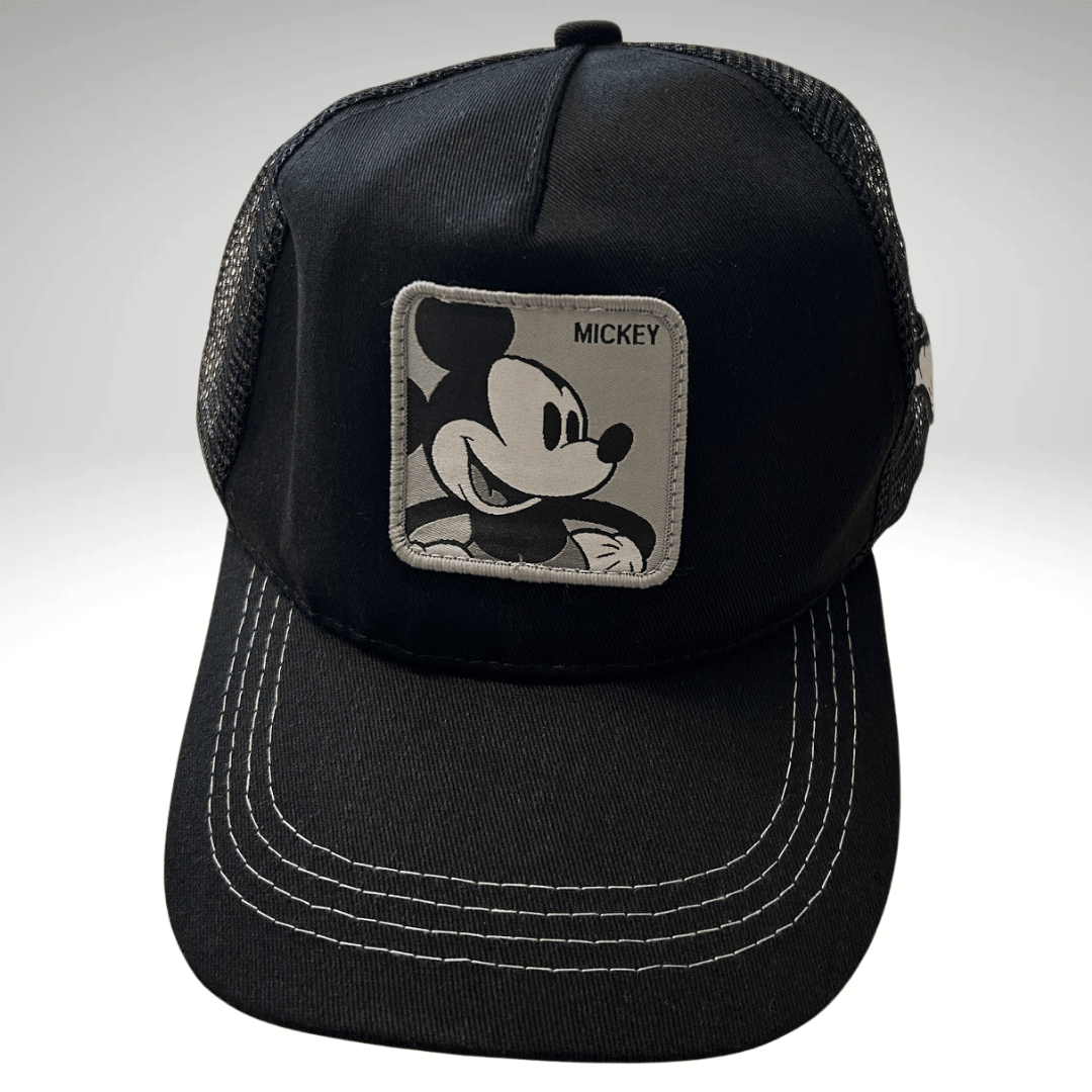 JOCKEY DE MALLA UNISEX AJUSTABLE MICKEY MOUSE NEGRO – ESTILO URBANO Y VENTILACIÓN PERFECTA LI28003N0102