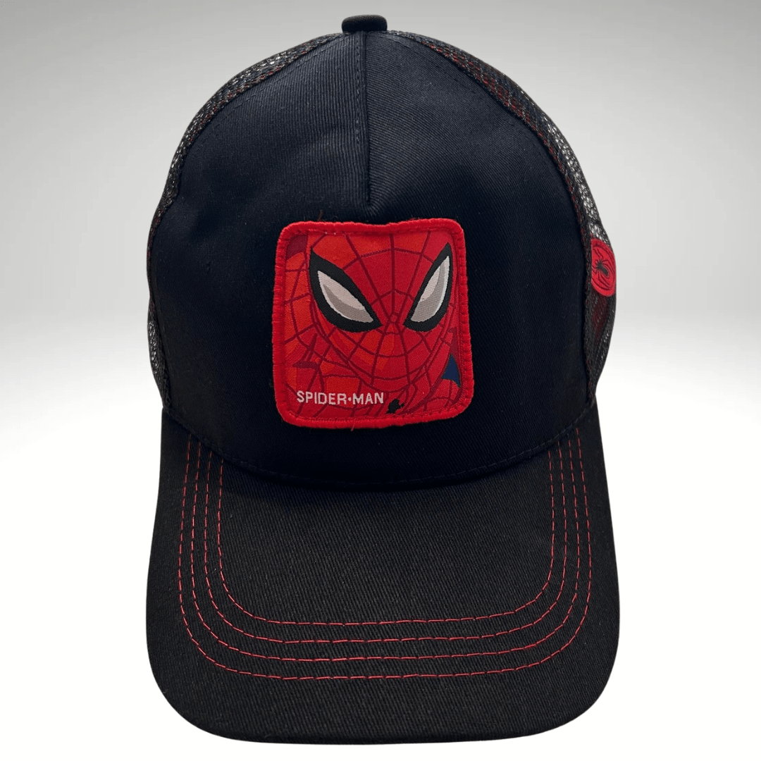 JOCKEY DE MALLA UNISEX AJUSTABLE SPIDERMAN NEGRO – ESTILO URBANO Y VENTILACIÓN PERFECTA LI28003N0152