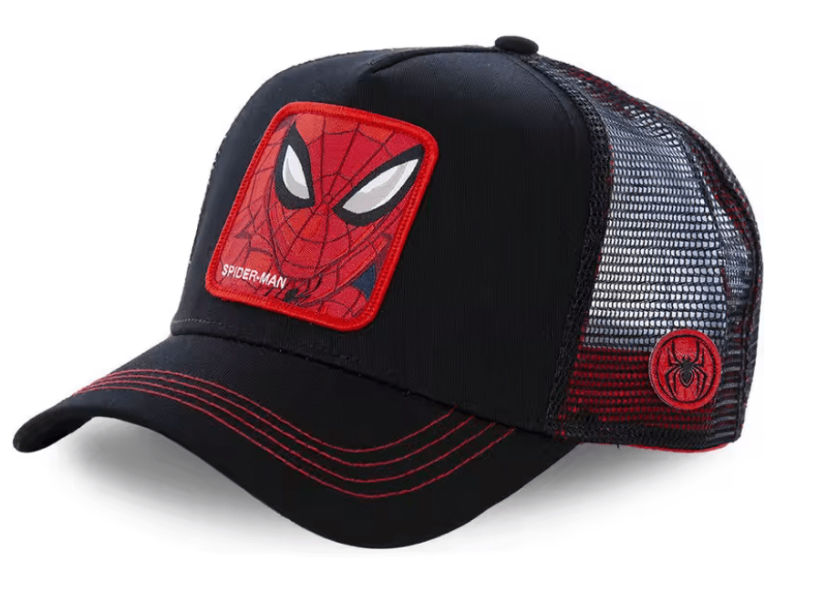 JOCKEY DE MALLA UNISEX AJUSTABLE SPIDERMAN NEGRO – ESTILO URBANO Y VENTILACIÓN PERFECTA LI28003N0151