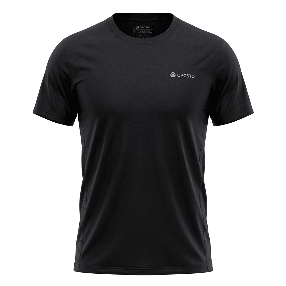 POLERA MANGA CORTA TÉCNICA Y SPORT NEGRO LI001N0094