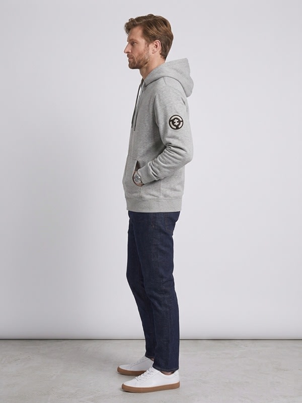 POLERON FULL ZIP TERMICO GRIS MELANGE LI004N0034