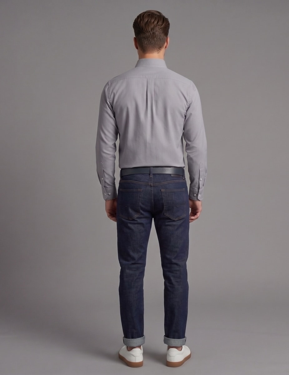 CAMISA OXFORD OPOSTO GRIS I6001N0033