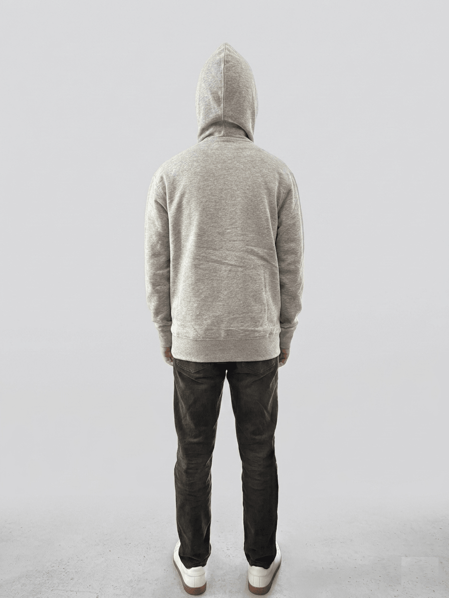 POLERON FULL ZIP TERMICO GRIS MELANGE LI004N0036