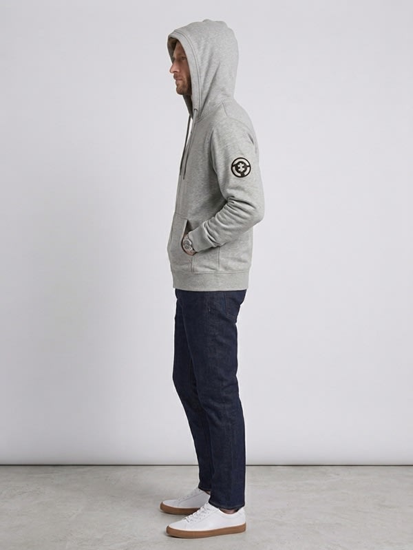 POLERON FULL ZIP TERMICO GRIS MELANGE LI004N0037