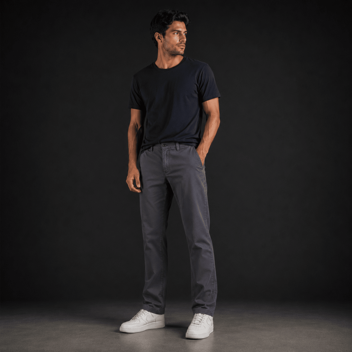 PANTALON CHINO GRIS I6000N0043