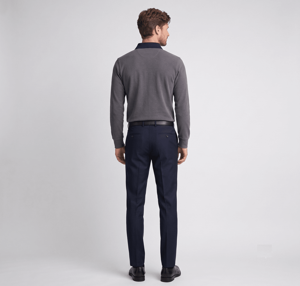 POLO MANGA LARGA RUGBY OPOSTO GRIS MELANGE I6001N0032