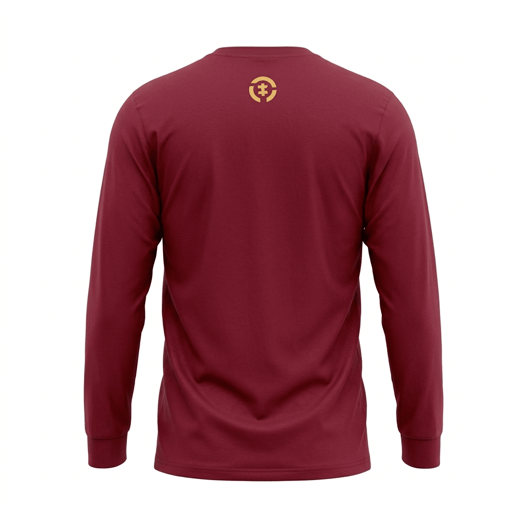 POLERA MANGA LARGA ESTAMPADA GRANATE - BOX I6000N0564