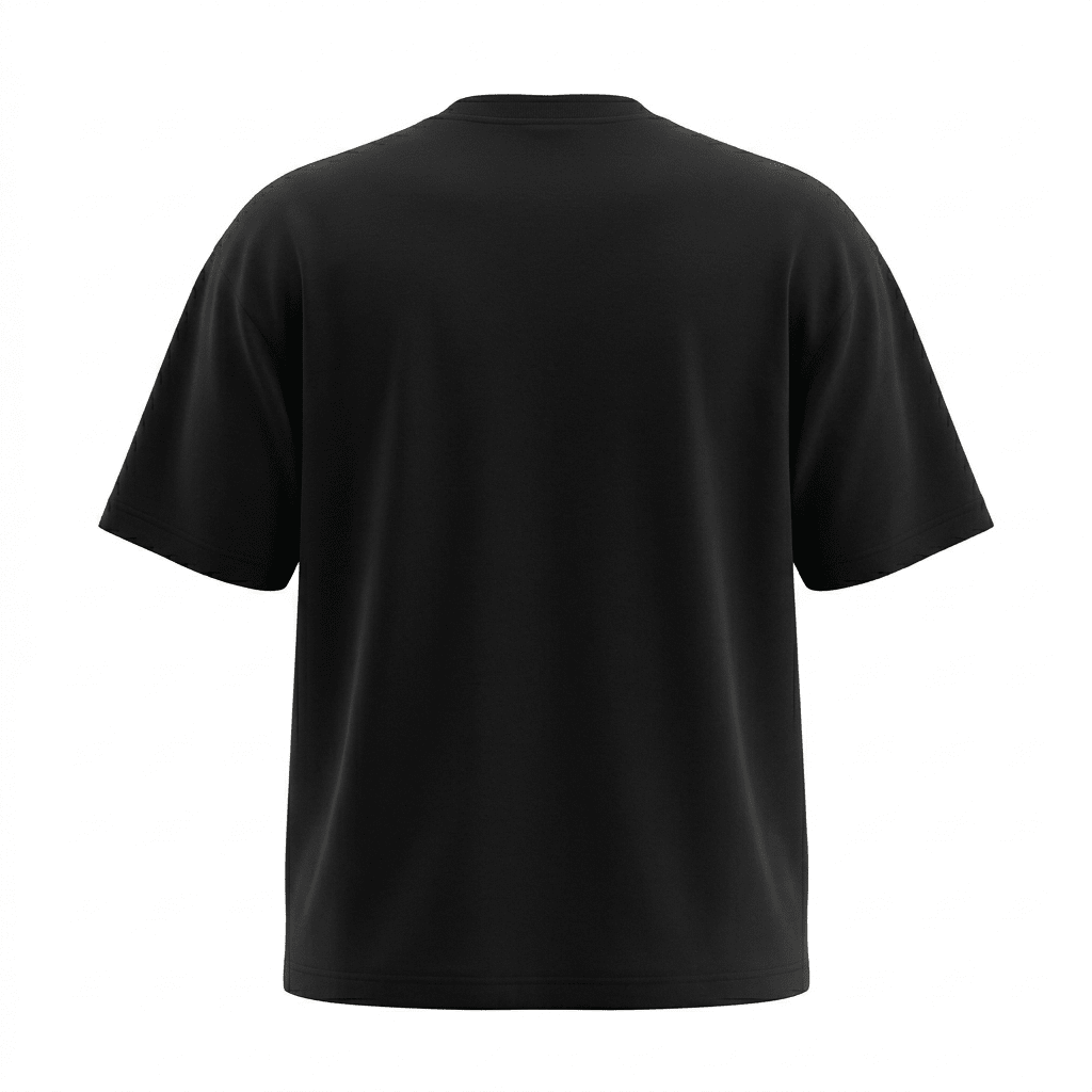 POLERA MANGA CORTA OVERSIZE NEGRO I6000N0094