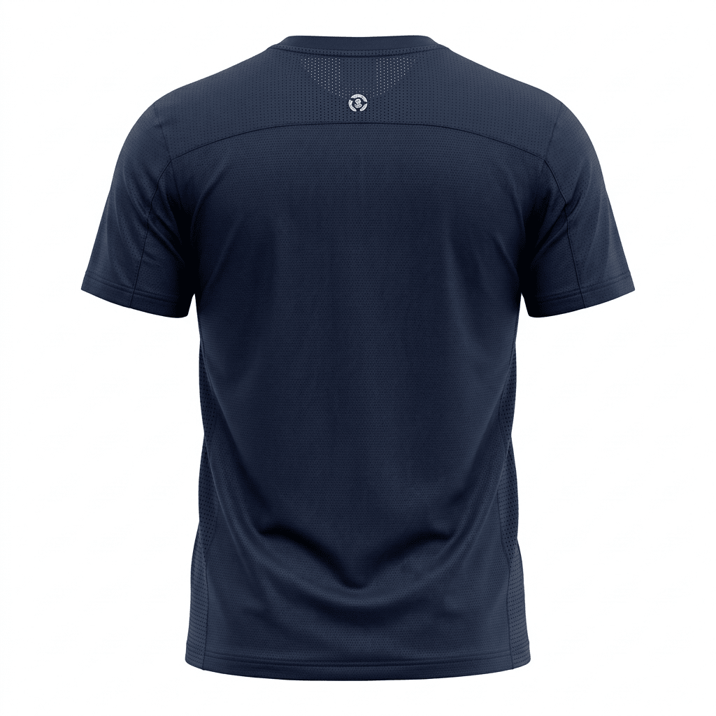POLERA MANGA CORTA TÉCNICA Y SPORT AZUL MARINO LI001N0795