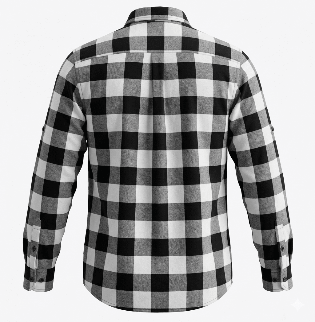 CAMISA MANGA LARGA LEÑADORA GRIS I6000N0034