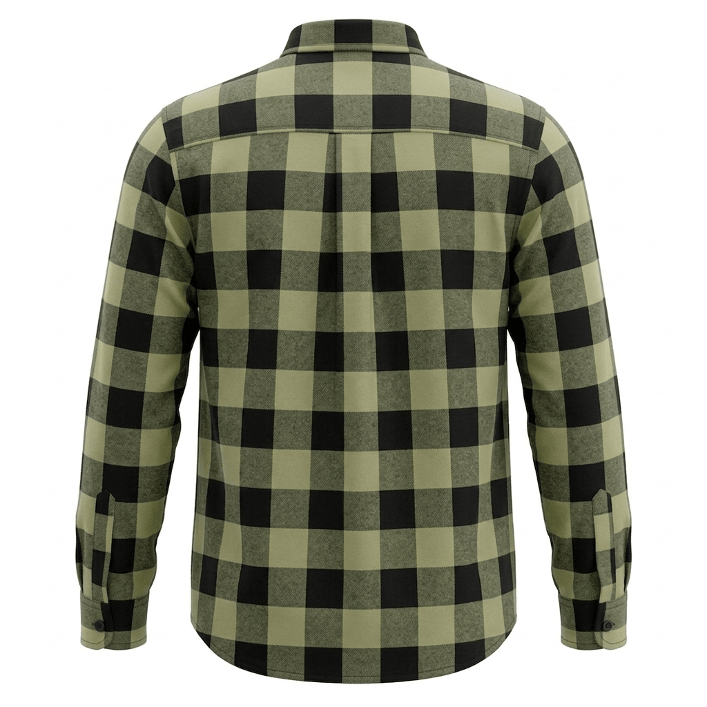 CAMISA MANGA LARGA LEÑADORA VERDE OLIVA I6000N0134