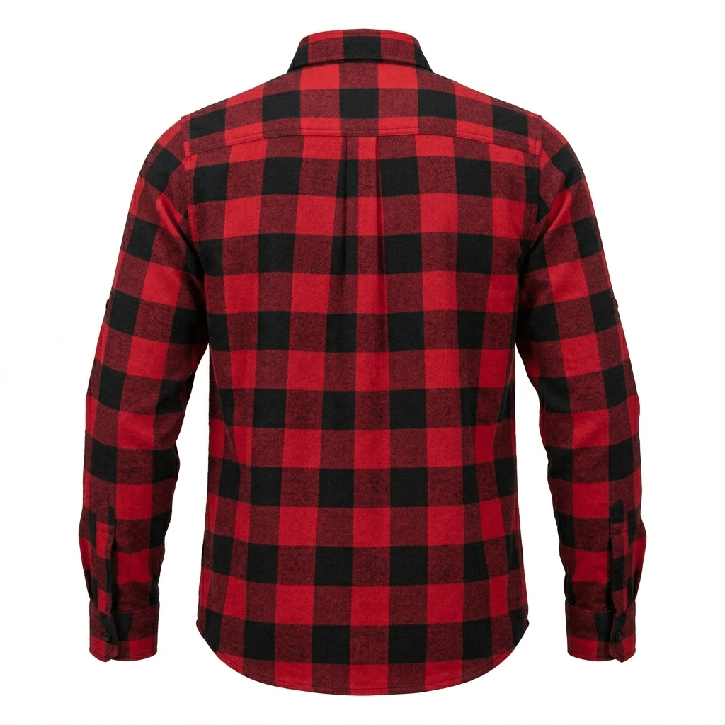 CAMISA MANGA LARGA LEÑADORA ROJO I6000N0544