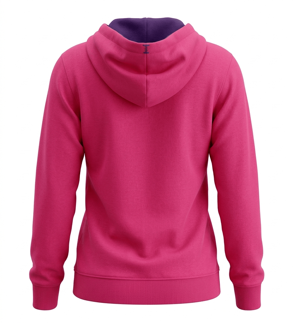 POLERON CON CAPUCHA BICOLOR MUJER ROSETON LI003N0534