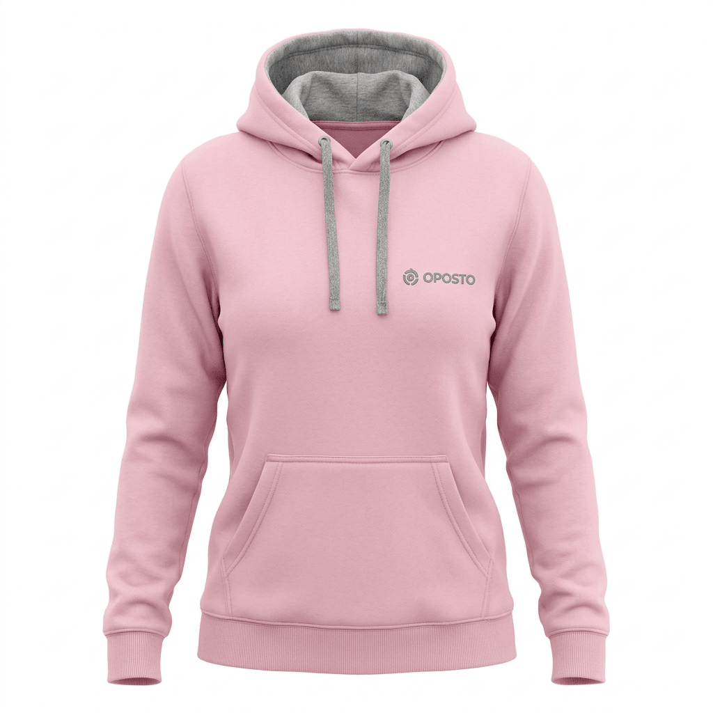 POLERON CON CAPUCHA BICOLOR MUJER ROSADO LI003N0503