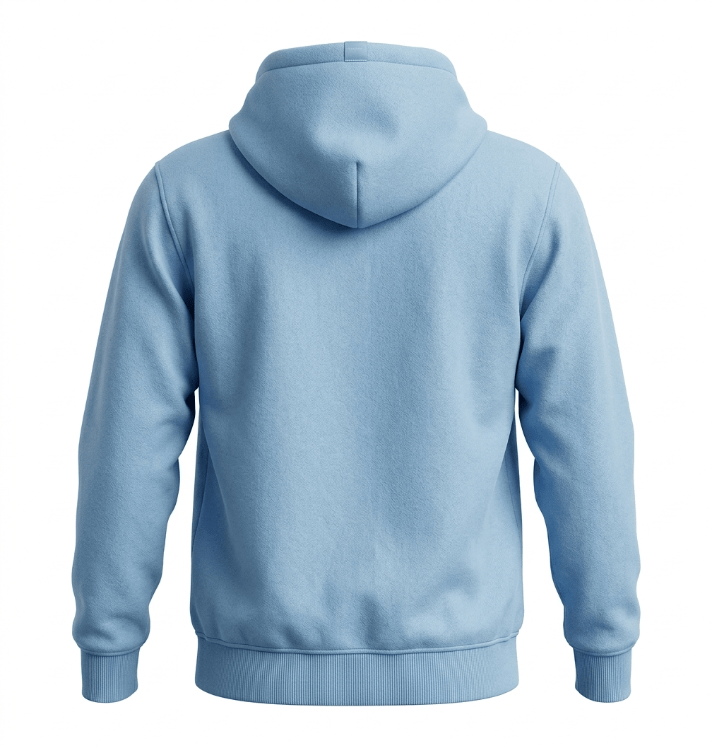 POLERON CON CAPUCHA BICOLOR MUJER CELESTE LI003N0704