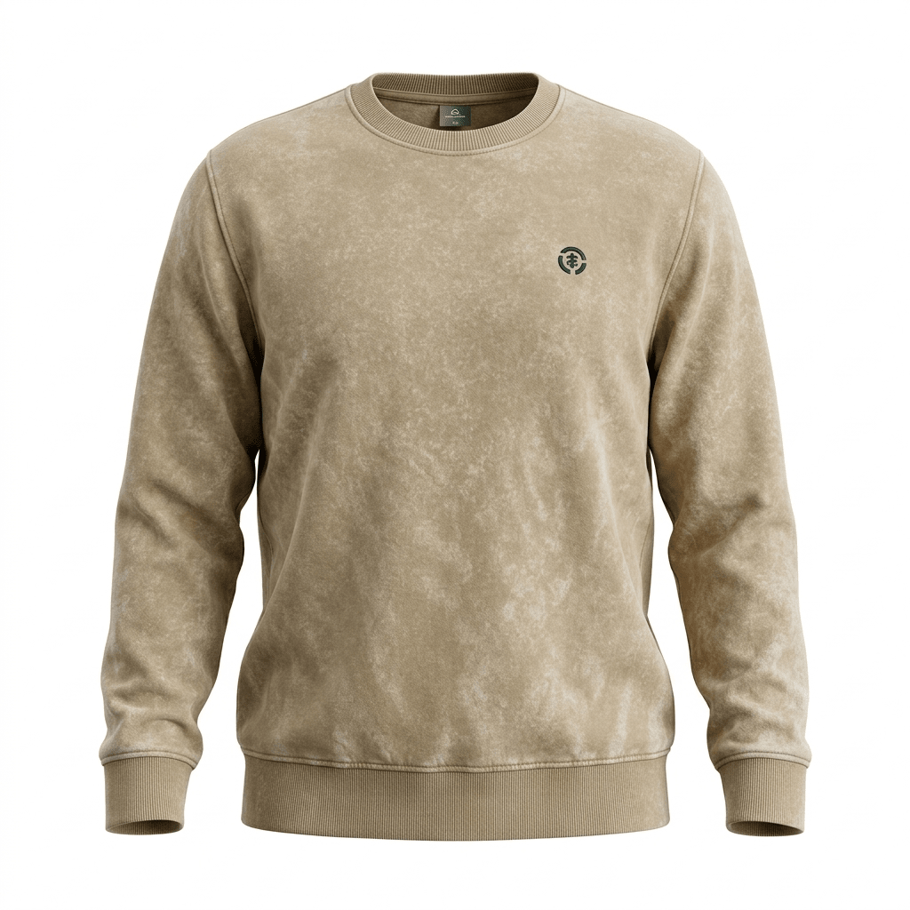 POLERON ACID WASH HOMBRE BEIGE I6000N0354