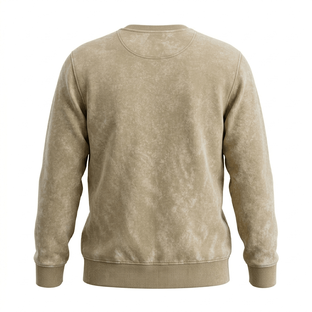 POLERON ACID WASH HOMBRE BEIGE I6000N0354