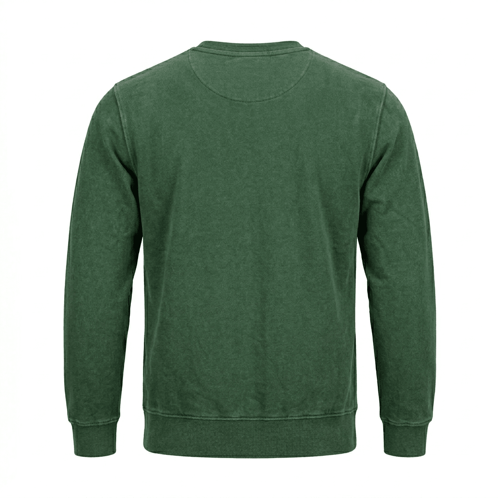 POLERON ACID WASH HOMBRE VERDE I6000N0134