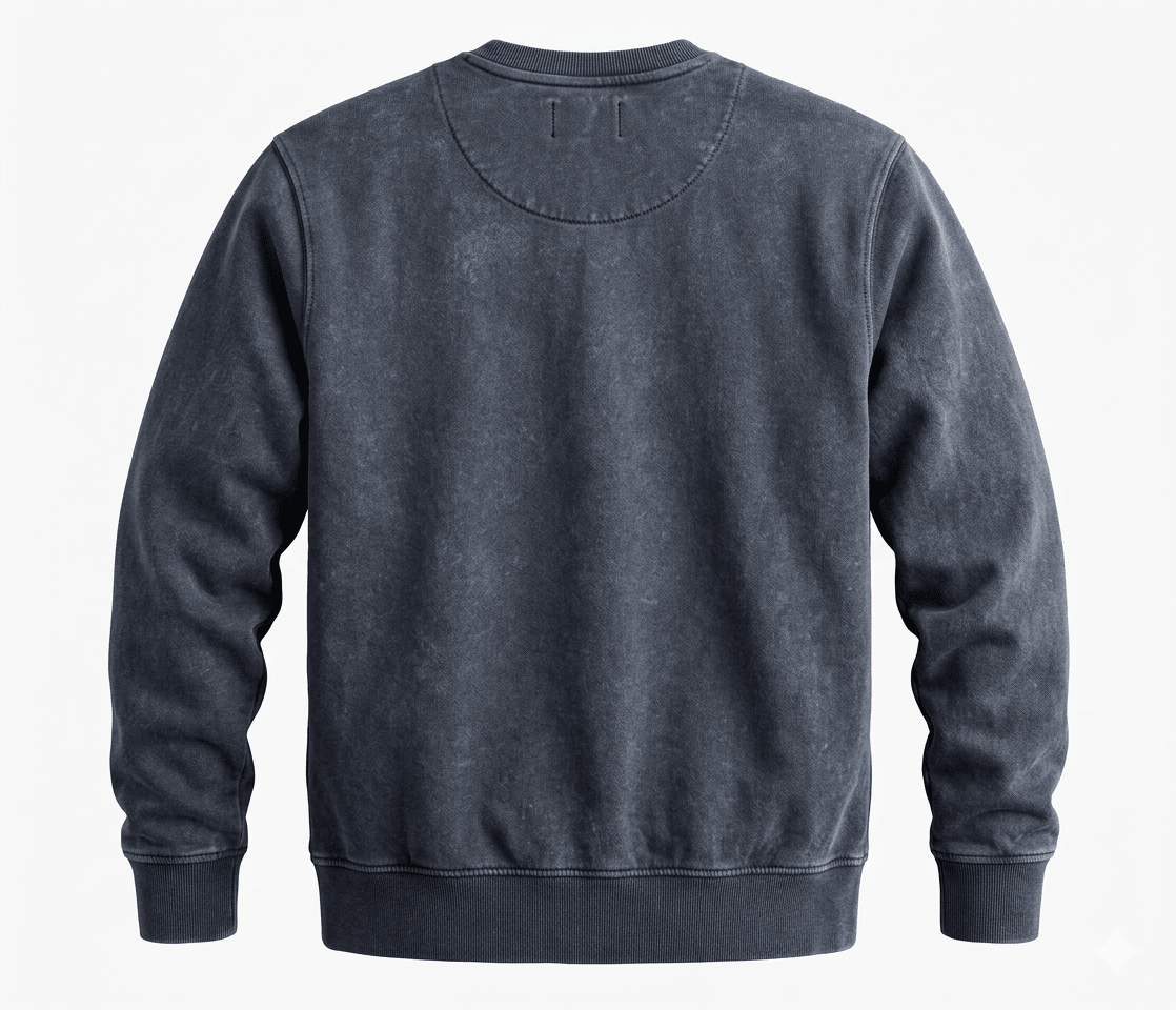 POLERON ACID WASH HOMBRE AZUL DENIM I6000N0844