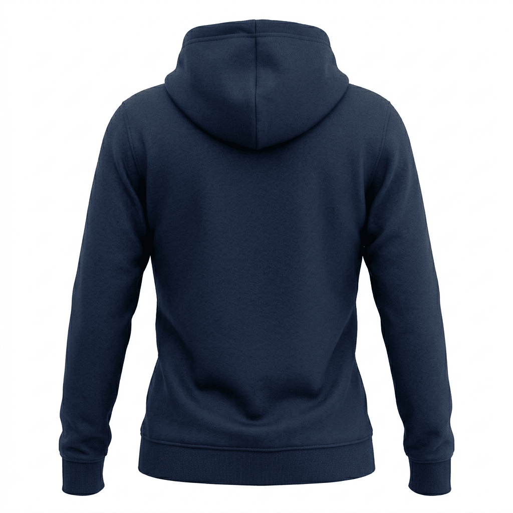 POLERON CON CAPUCHA BICOLOR MUJER AZUL MARINO LI003N0794