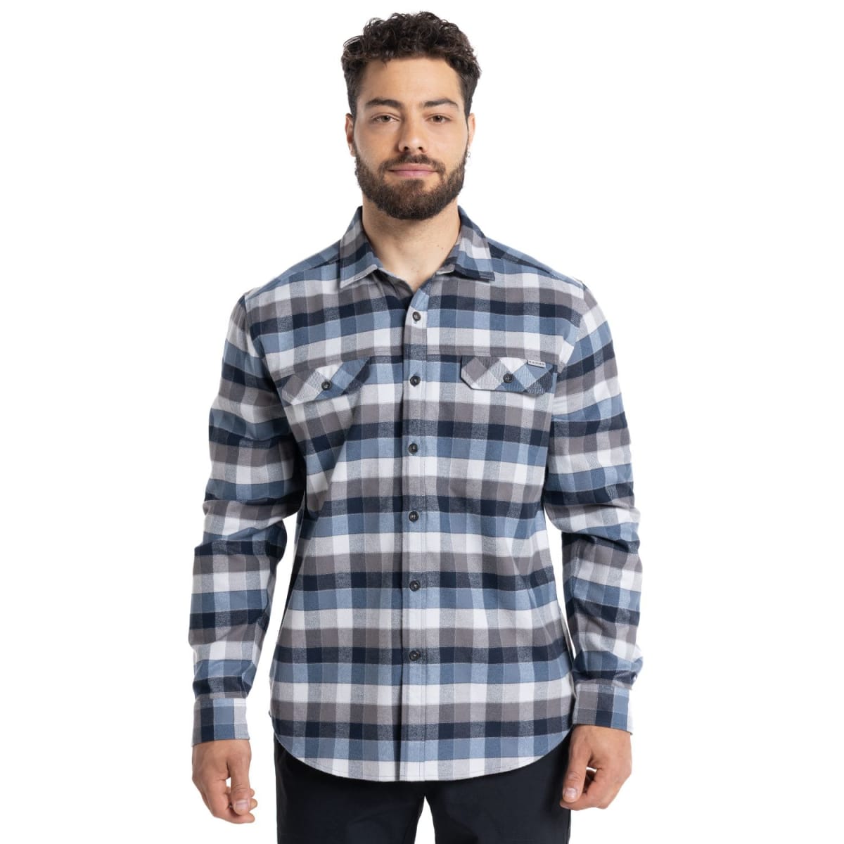 CAMISA DE FRANELA FITZ ROY PARA HOMBRE CELESTE I5170N5721