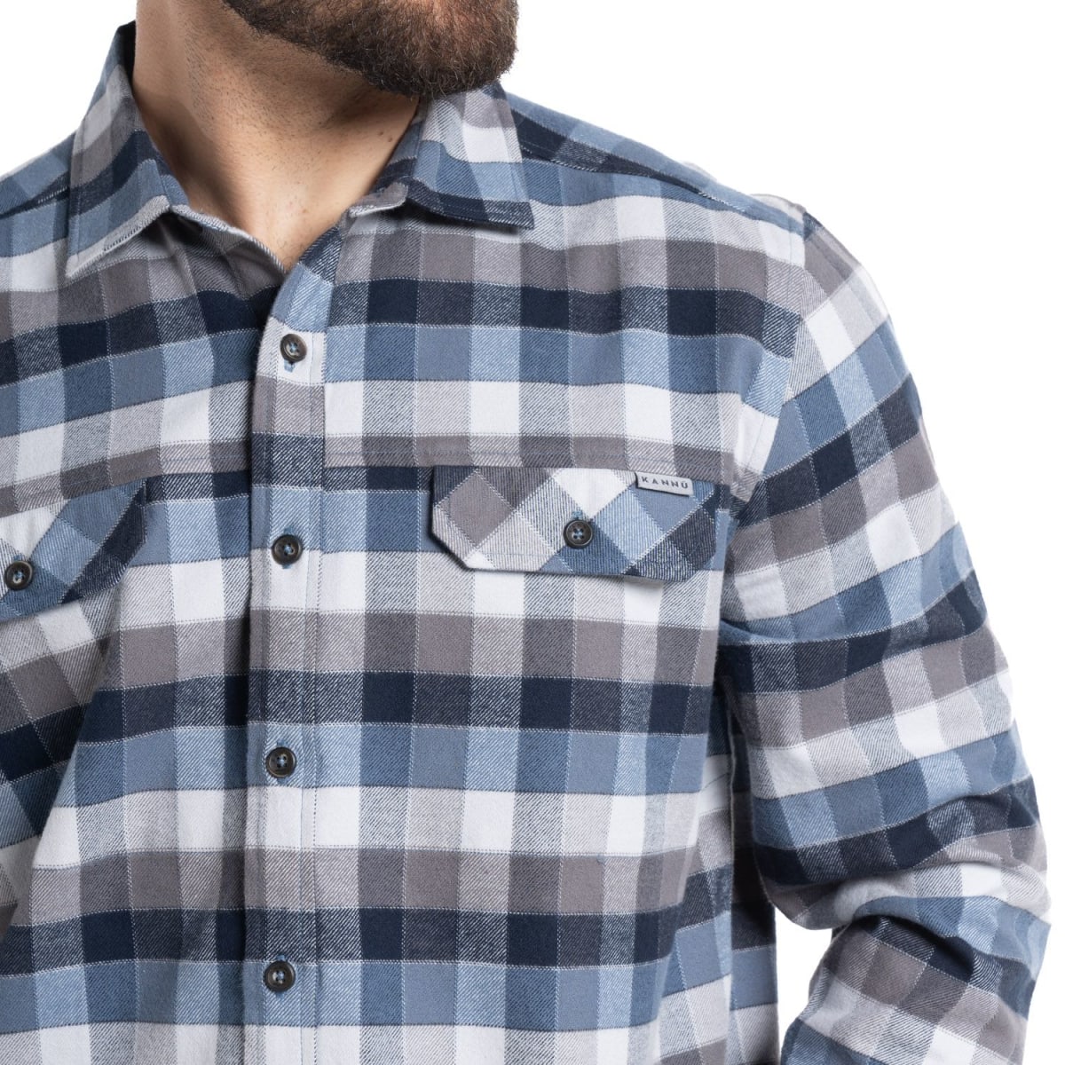 CAMISA DE FRANELA FITZ ROY PARA HOMBRE CELESTE I5170N5723