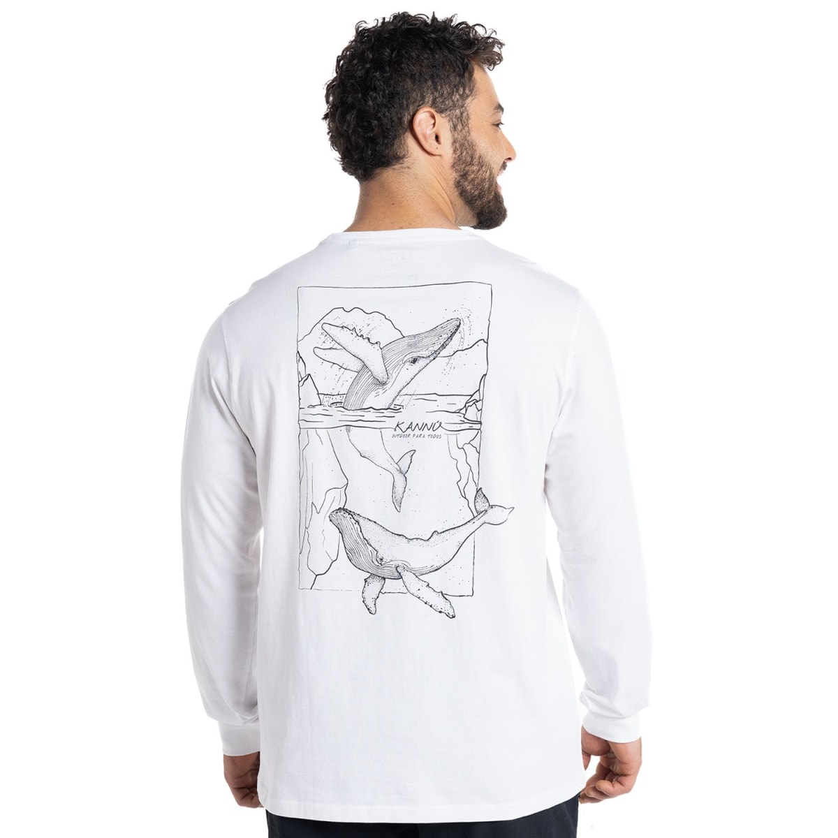 POLERA MANGA LARGA LIFESTYLE HOMBRE BLANCO I5163N0012