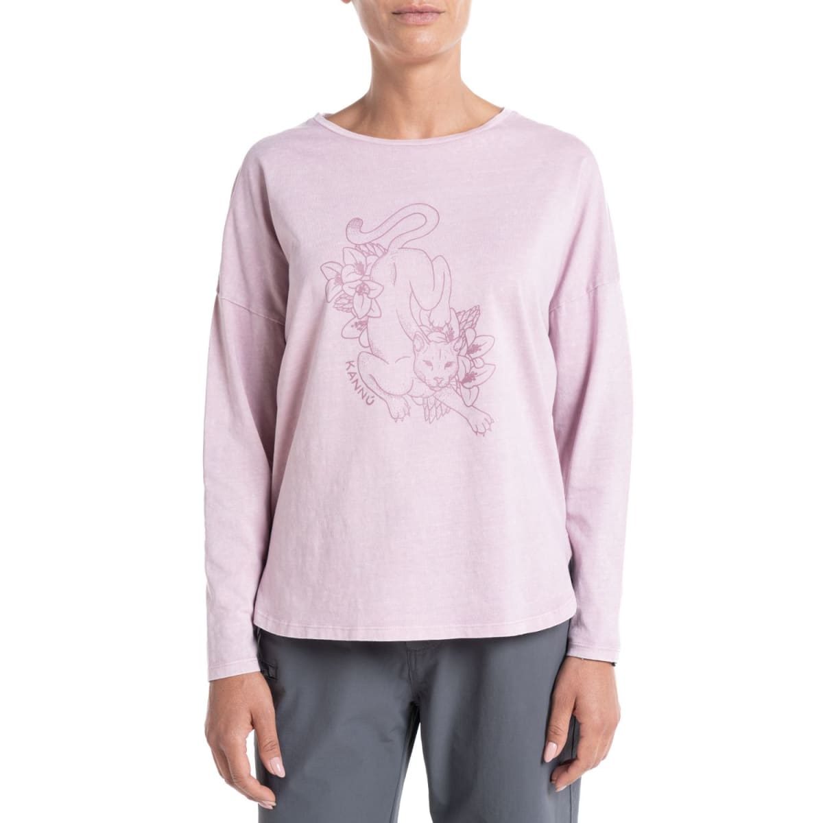 POLERA ESTAMPADA LIFESTYLE PARA MUJER PALO ROSA I5563N0581