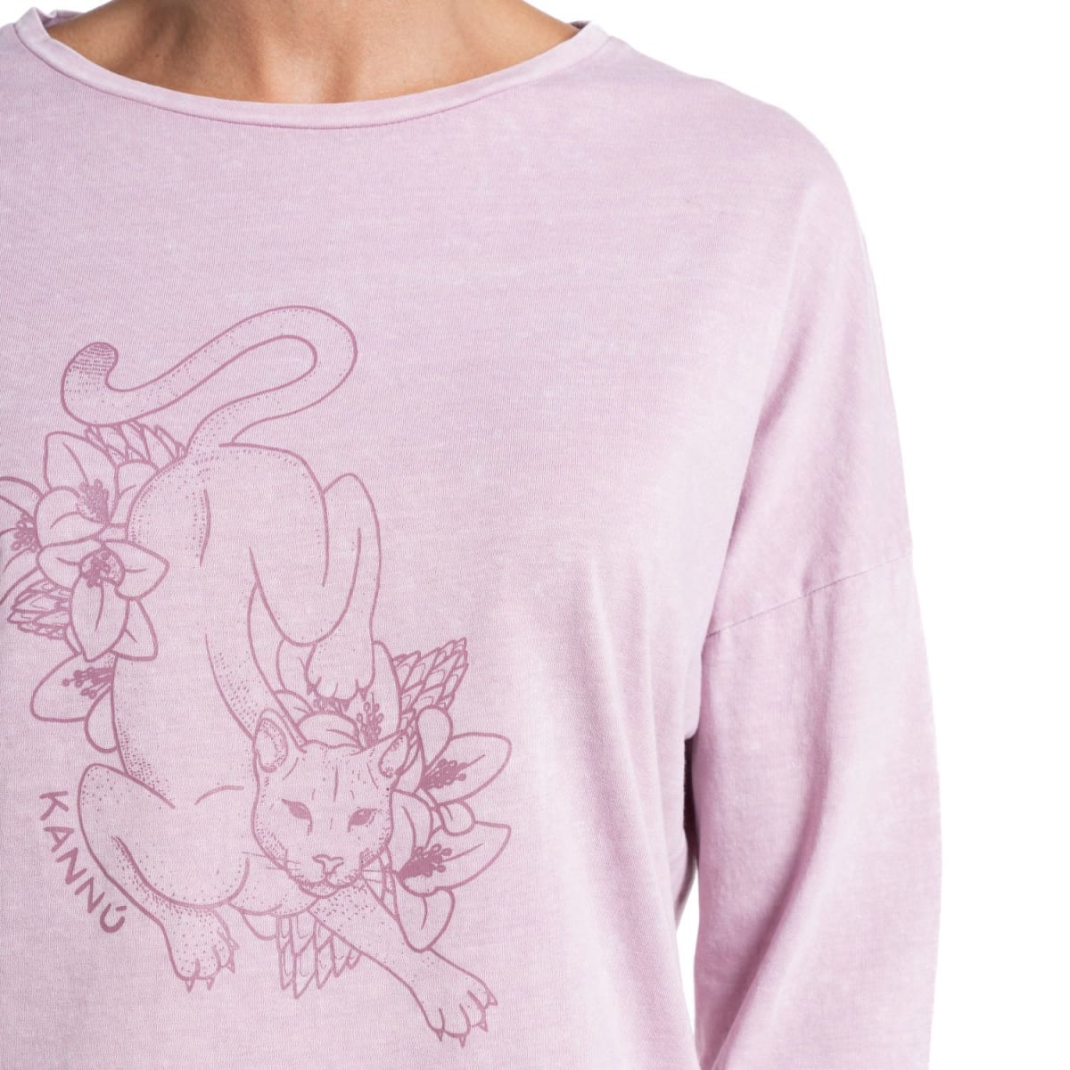 POLERA ESTAMPADA LIFESTYLE PARA MUJER PALO ROSA I5563N0583