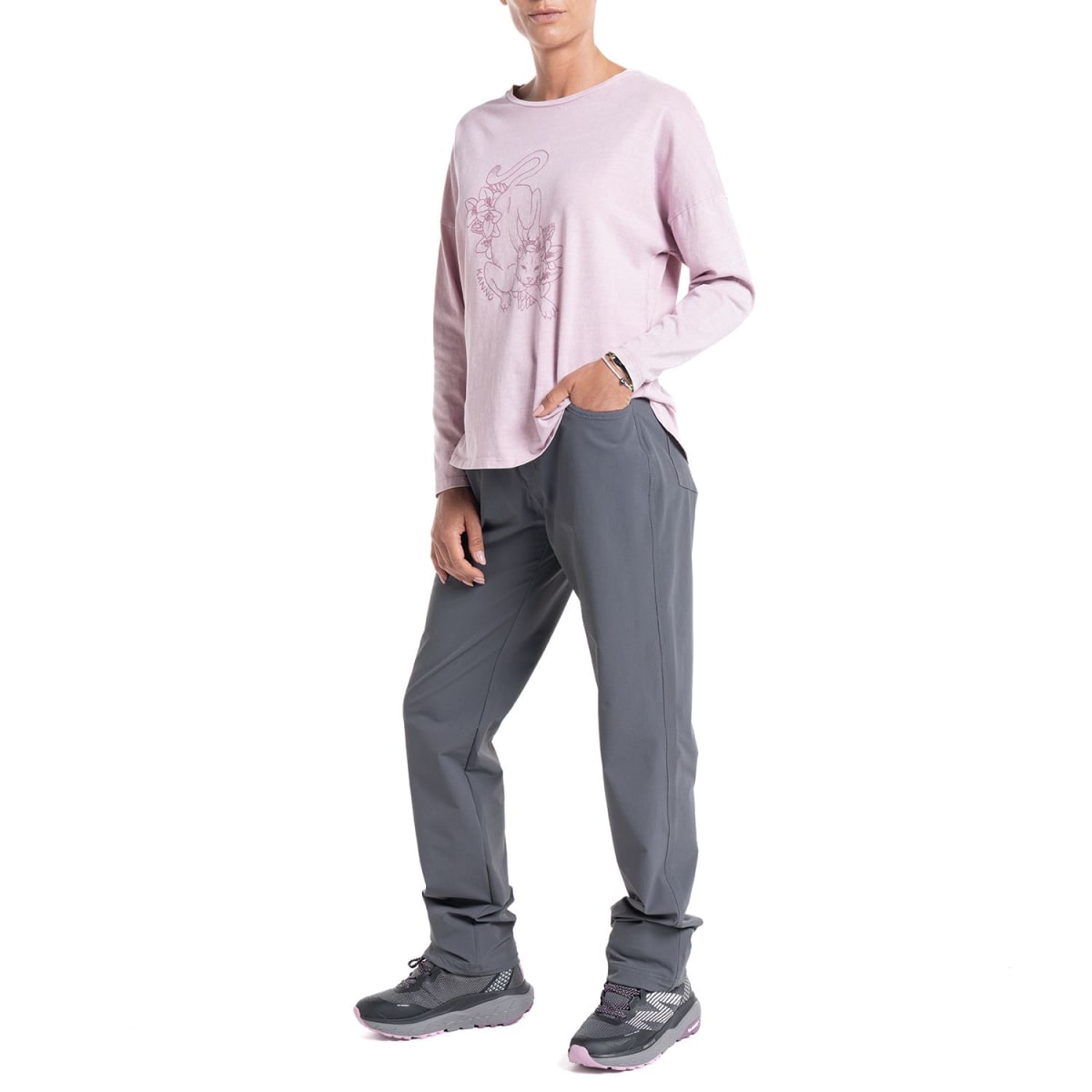 POLERA ESTAMPADA LIFESTYLE PARA MUJER PALO ROSA I5563N0584