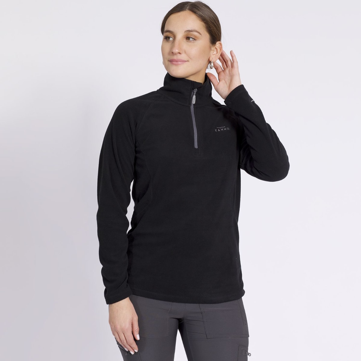 POLAR VALLE DE LA LUNA 1/4 CIERRE PARA MUJER NEGRO LI531N0091