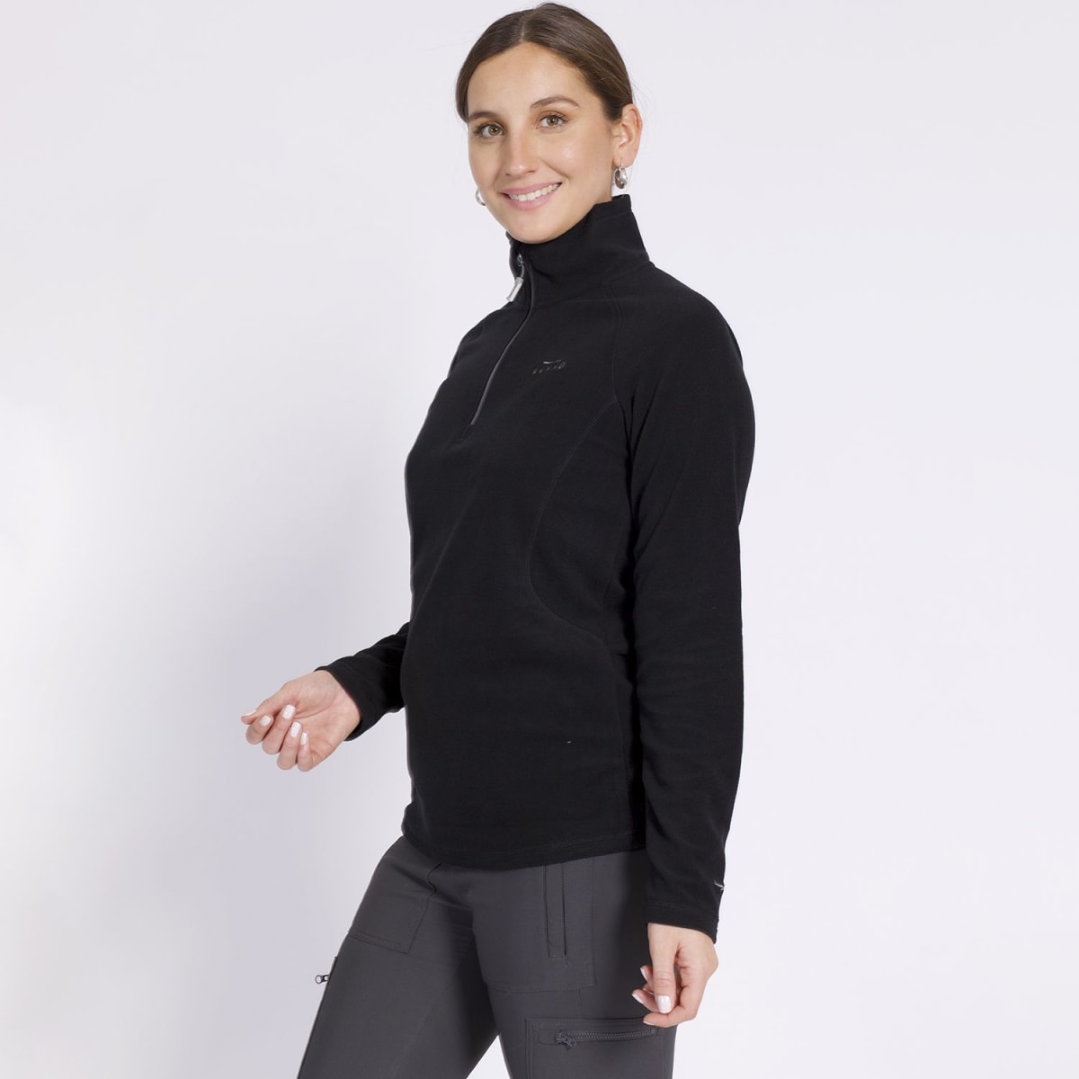 POLAR VALLE DE LA LUNA 1/4 CIERRE PARA MUJER NEGRO LI531N0092