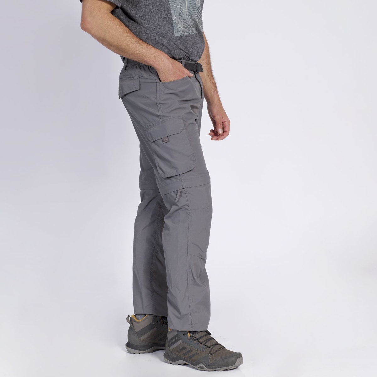 PANTALON OUTDOOR HOMBRE DESMONTABLE GRIS LI100N0042