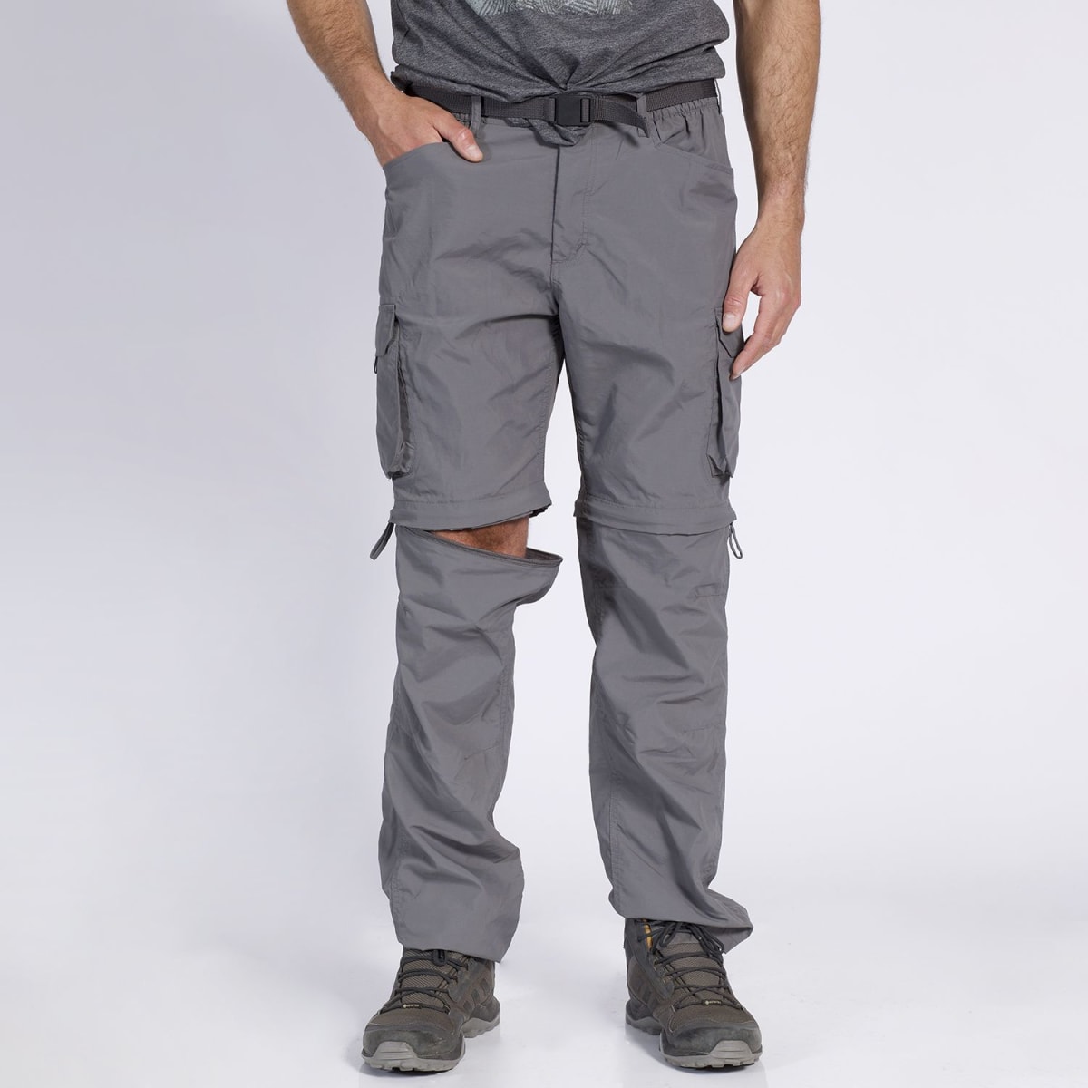 PANTALON OUTDOOR HOMBRE DESMONTABLE GRIS LI100N0043
