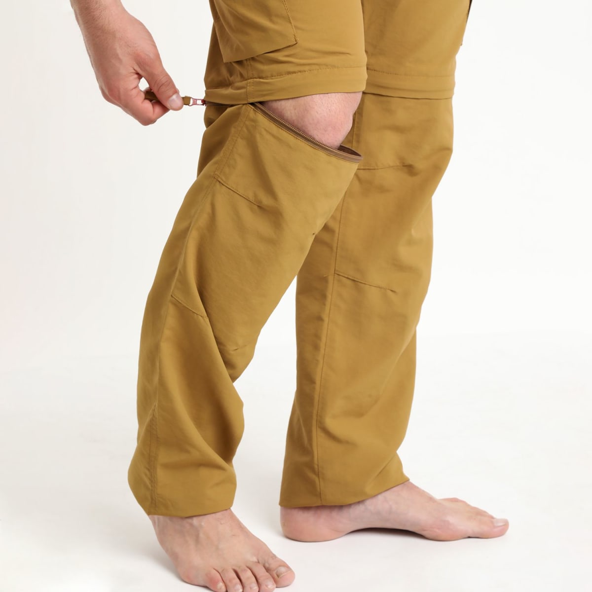 PANTALON OUTDOOR HOMBRE DESMONTABLE MOSTAZA LI100N0273