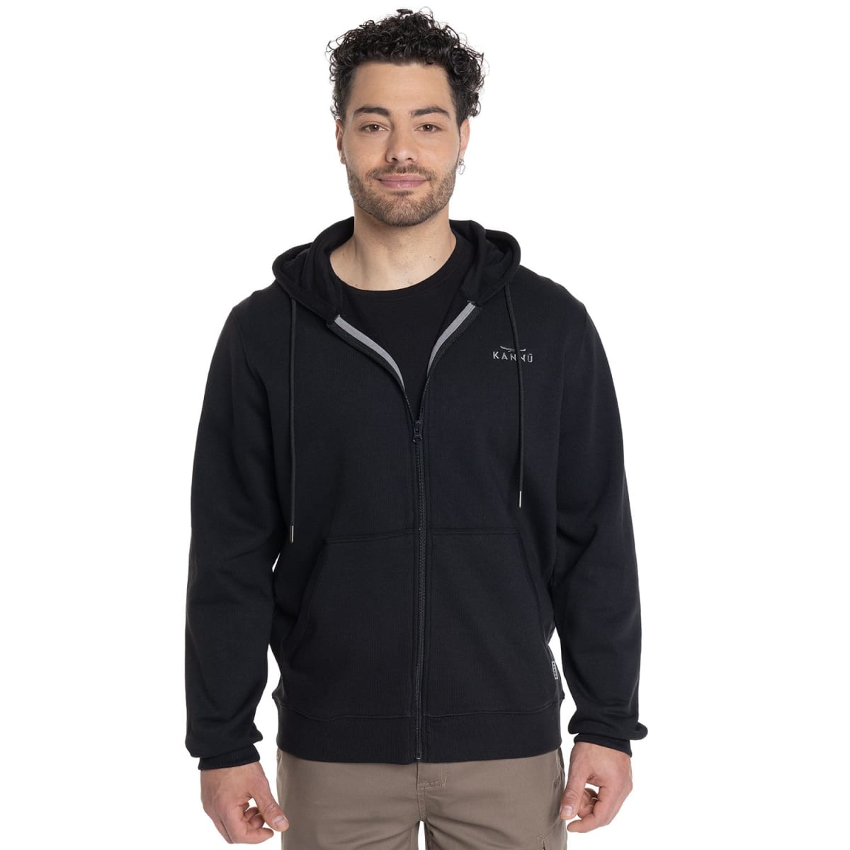 POLERON FLEECE COIGUE HOMBRE NEGRO V6102N0091