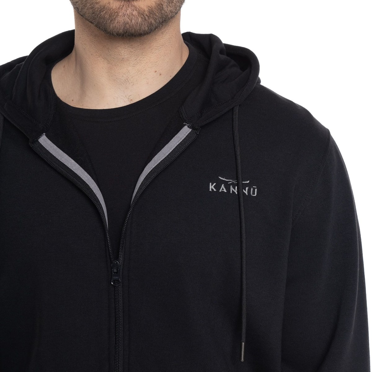 POLERON FLEECE COIGUE HOMBRE NEGRO V6102N0094