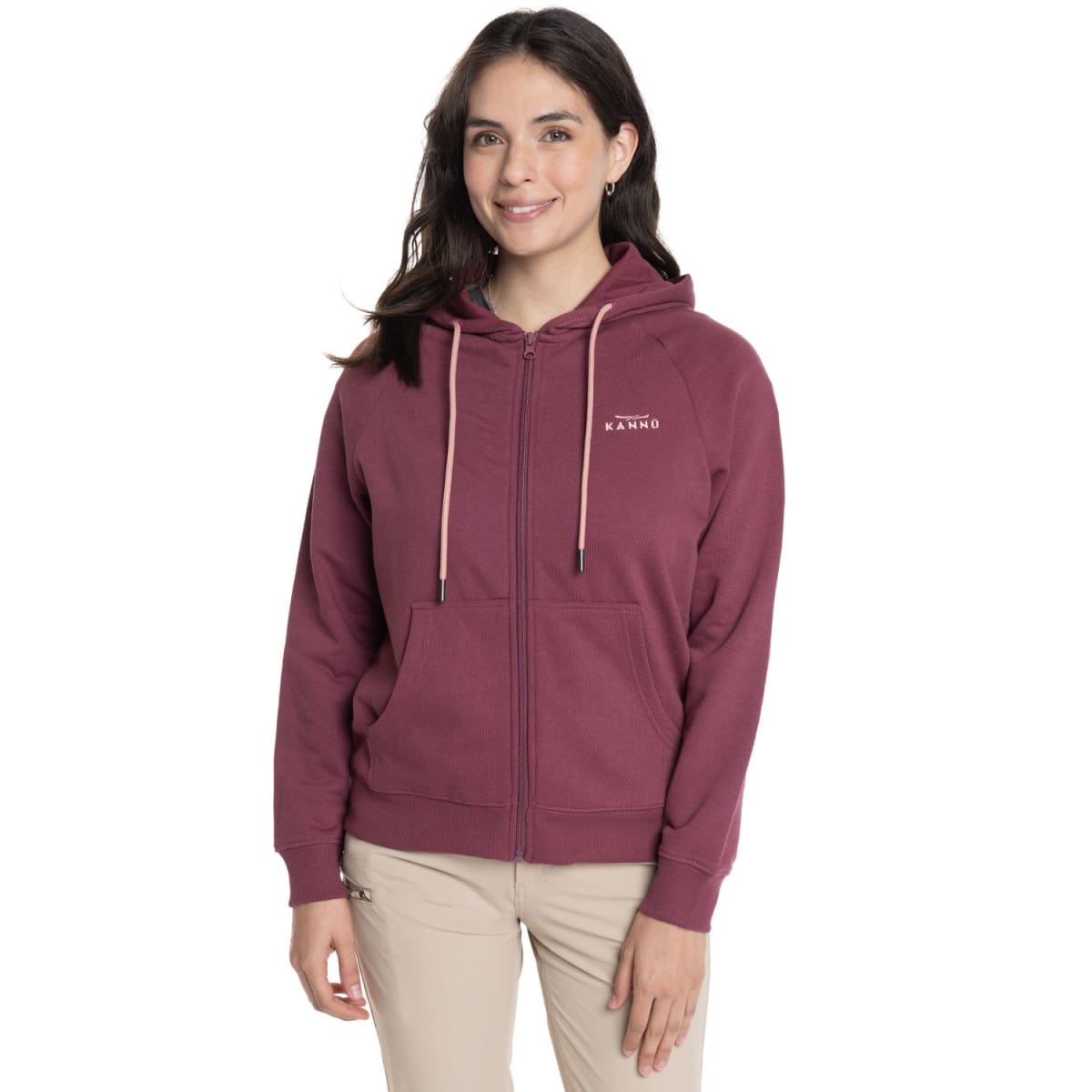 POLERON FLEECE COIGUE MUJER VINO V6502N0571