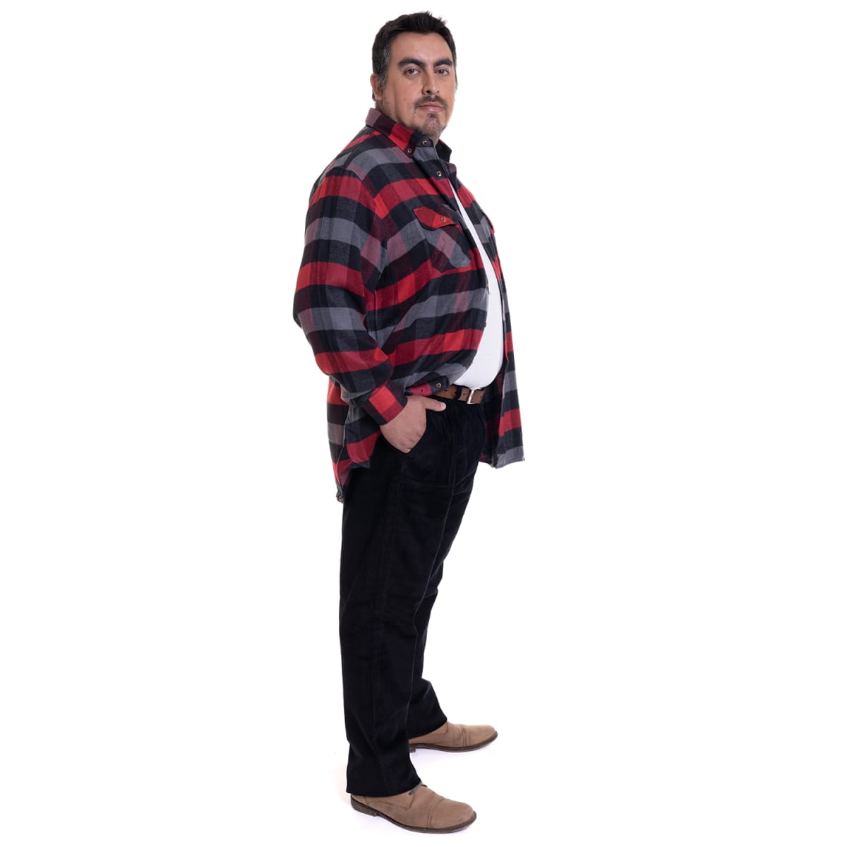 PANTALÓN COTELÉ PINZADO TALLAS GRANDES IV534E0093