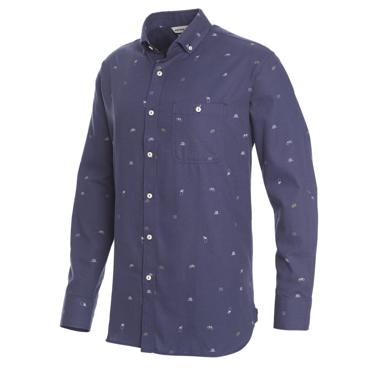 CAMISA FRANELA ESTAMPADA TALLAS GRANDES I2070E0012