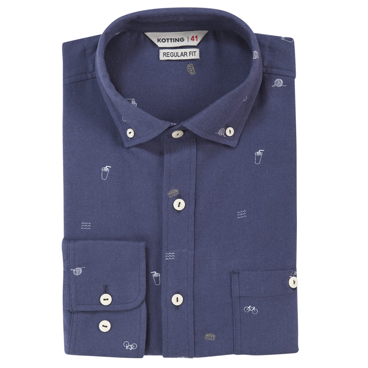 CAMISA FRANELA ESTAMPADA TALLAS GRANDES I2070E0015