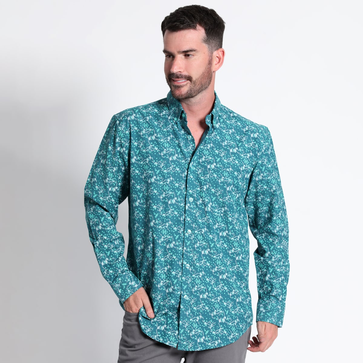 CAMISA FANTASIA ESTAMPADA TALLAS EXTRA (5XL Y 6XL) I3600X0063