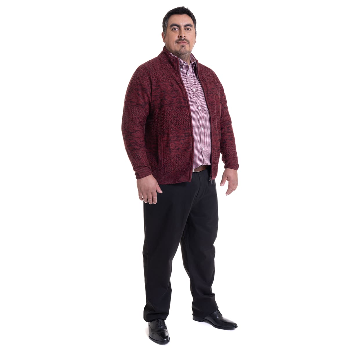 SWEATER FULL CIERRE TALLAS GRANDES (3XL Y 4XL) I4127E0553