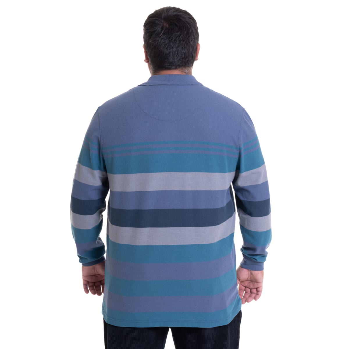 POLERA PIQUE LISTADA TALLAS EXTRA (5XL Y 6XL) I4687X0022